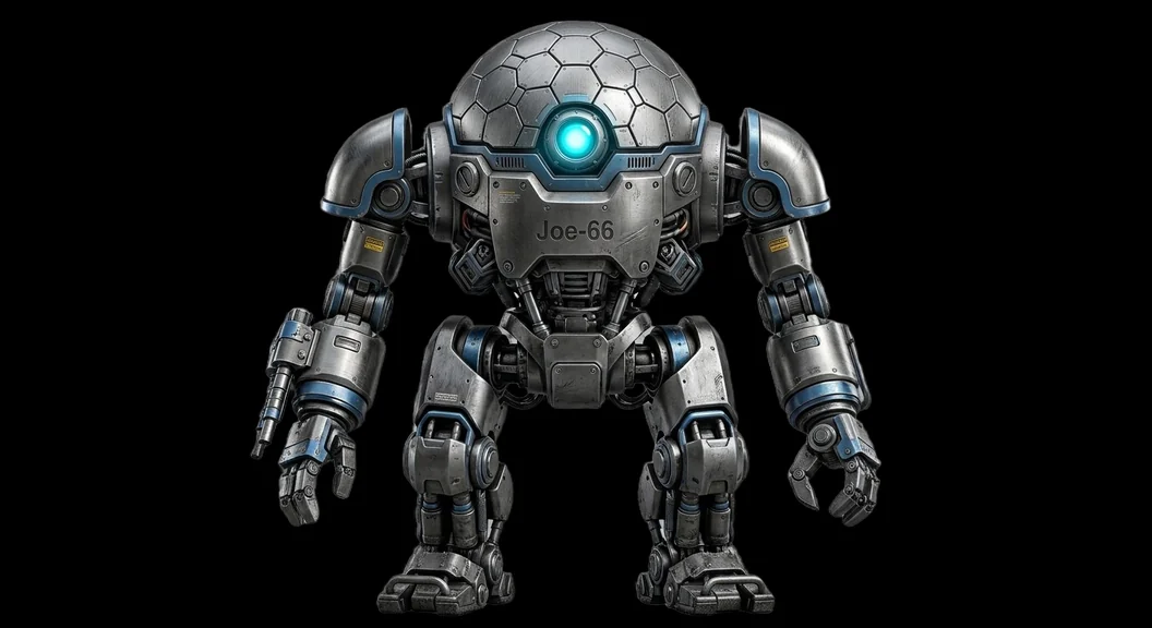 Joe-66, der Roboter-Avatar meines KI-Assistenten Joe-Bot